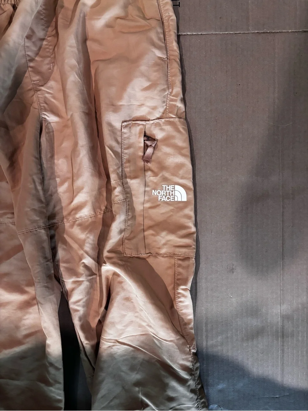 The North Face Tan Cargo Joggers with Elastic Cuffs